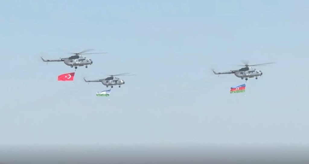 Azerbaycan, Türkiye ve Özbekistan Birliklerinin Katıldığı Birliğin Gücü Tatbikatında Meskun Mahal Eğitimi Yapıldı